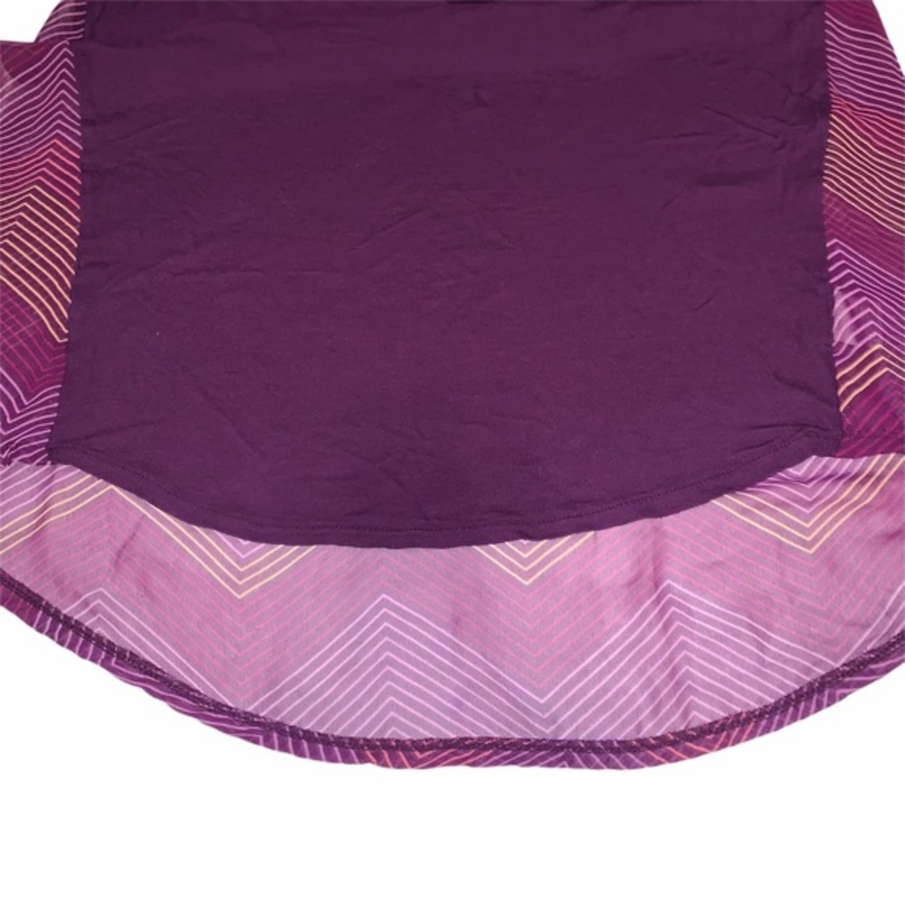 ANA L purple knit front sheer back sleeveless top - Picture 8 of 16